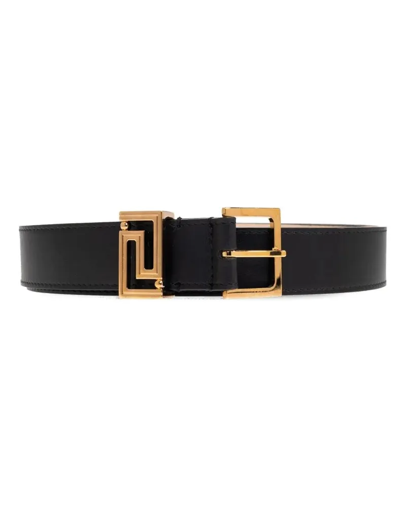 Versace Calf Leather Mm 30 Belt Black