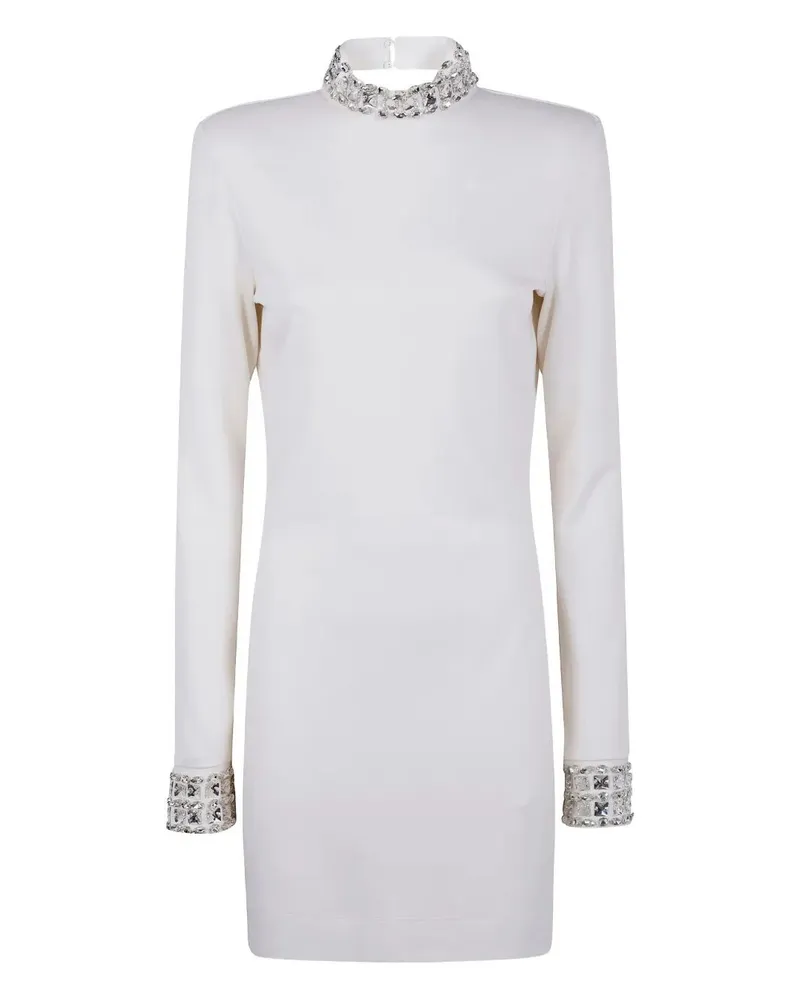 Blumarine Twig" Jersey Jewel Dress White