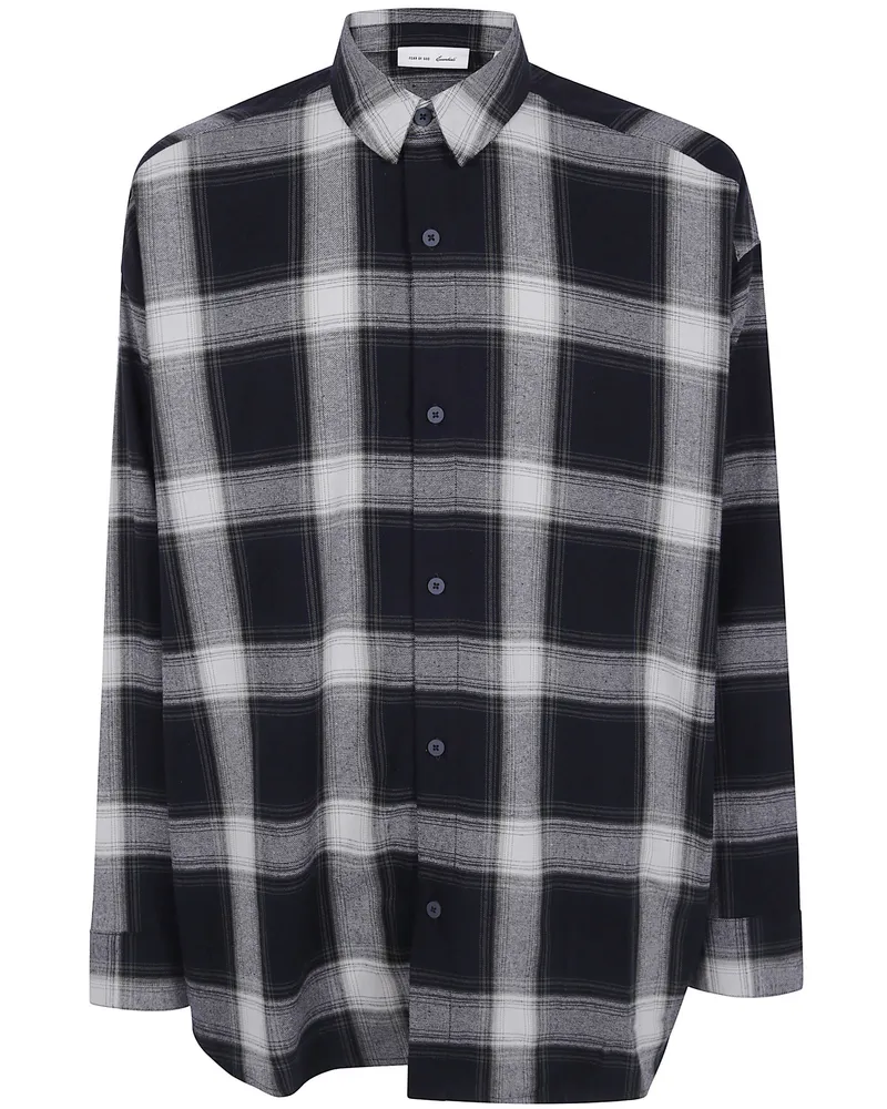 Fear of God Shirt Plaid "Button Up Shirt Gray