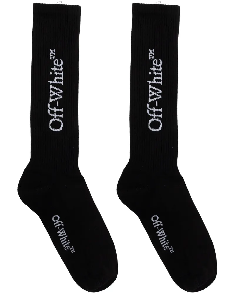 OFF-WHITE Bookish Long Socks By Off White Black
