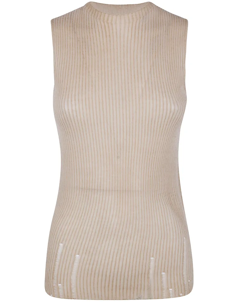 Uma Wang Sleeveless Sweater Brown