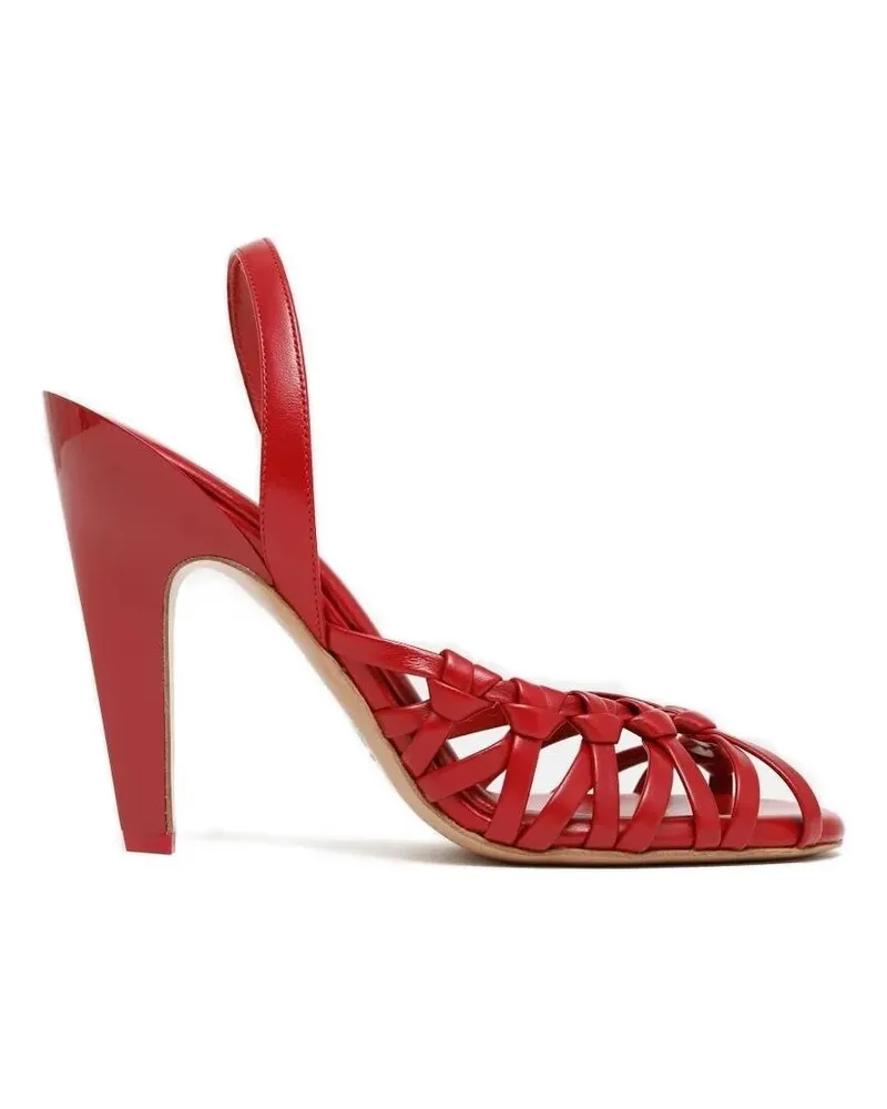 Chloé Estra High Heel Sandals Red