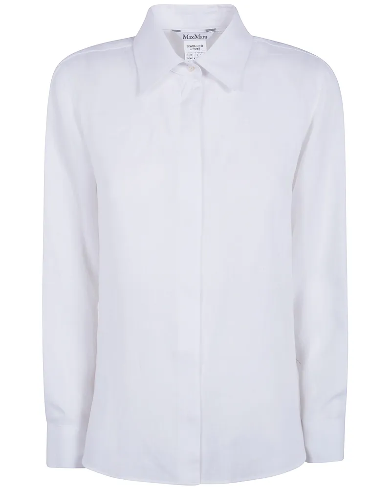Max Mara Falasco" Linen Classic Shirt White