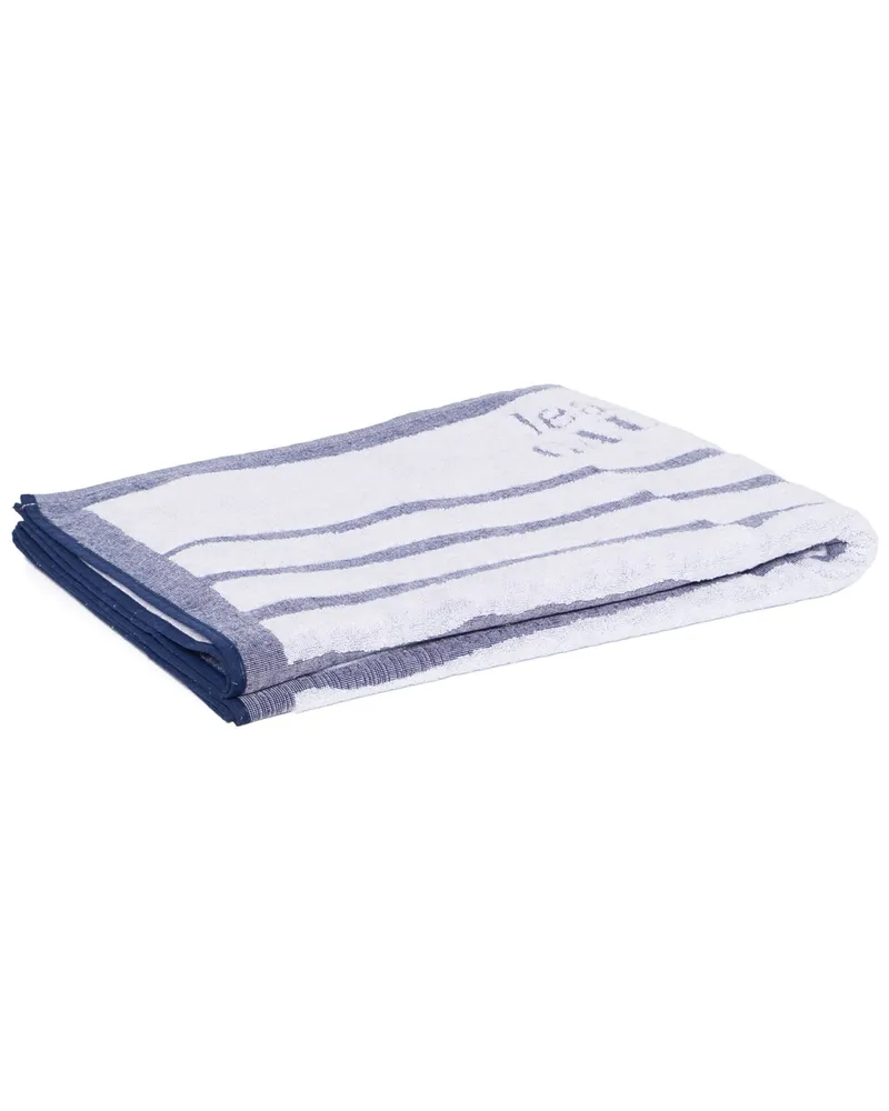 Jean Paul Gaultier Beach Towel Mariniere By Jean Paul Gaultier White