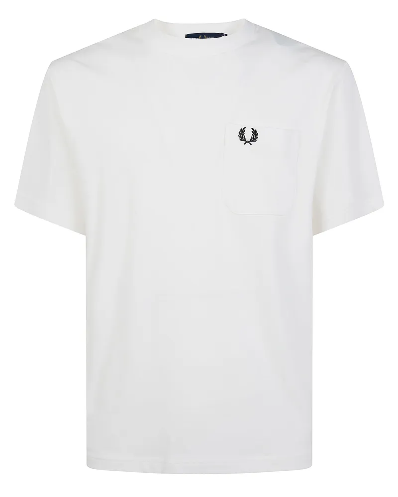 Fred Perry T-Shirt Pocket Detail "M2408 White