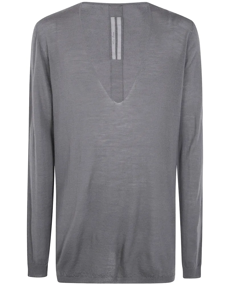 Rick Owens Sweater Wool "Oversized V Gray