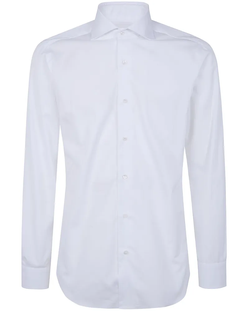 BARBA Classic Popeline Shirt White