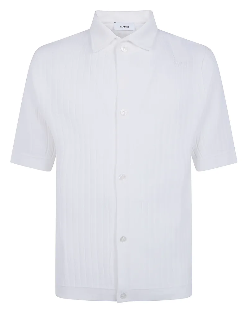 LARDINI Short Sleeves Polo Shirt White