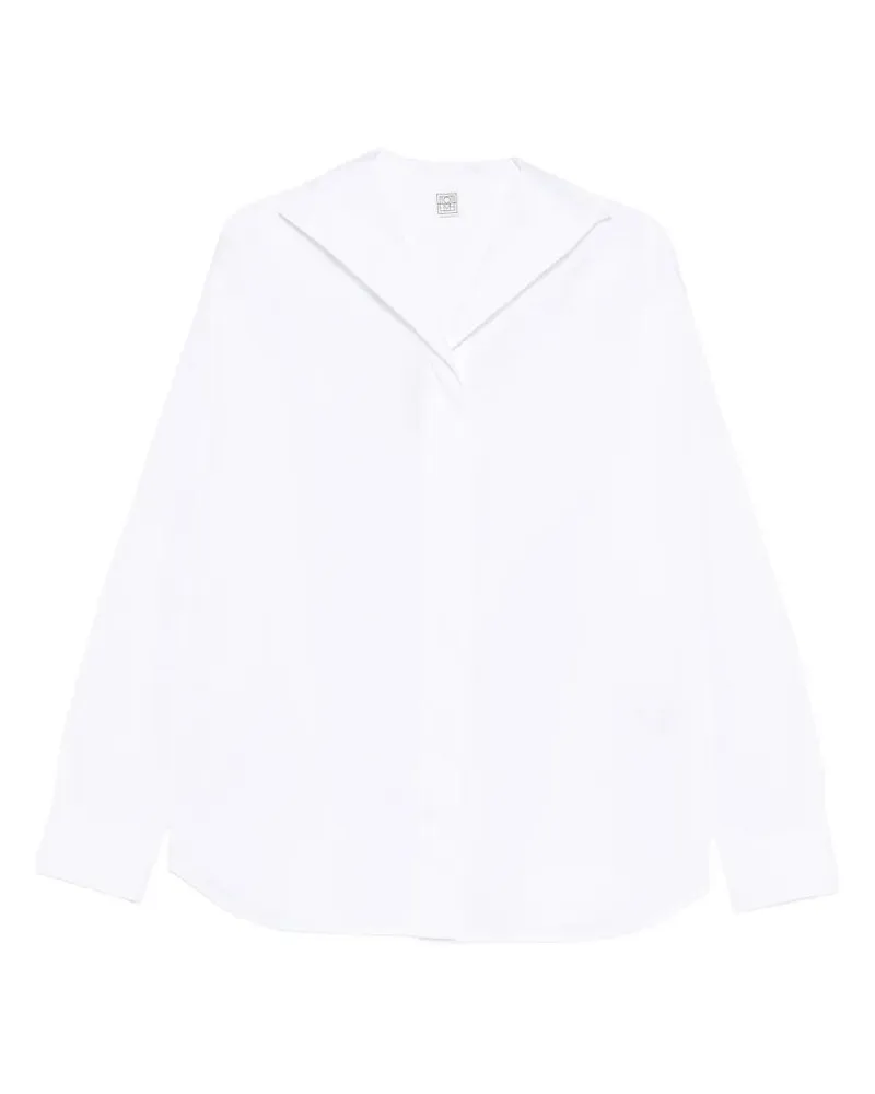 Totême Sharp" Popeline Shirt White