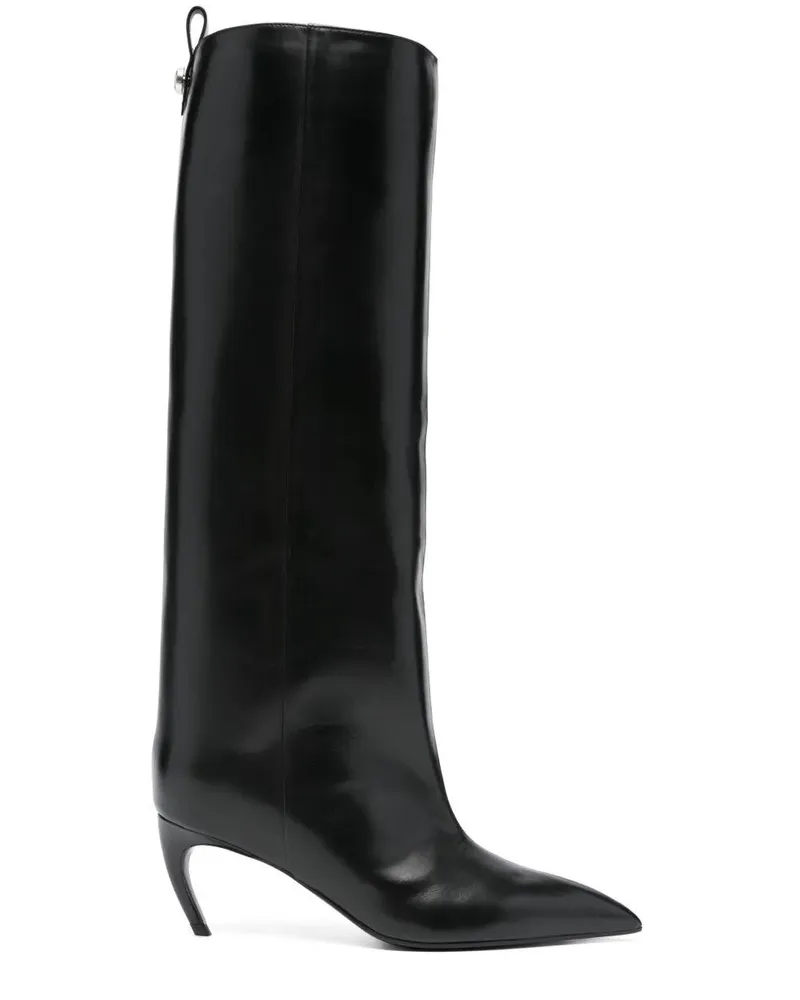 ATTICO Boots Leather Black "Lea Black