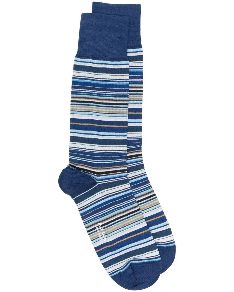 Paul Smith Men Sock Signature Strp Blue