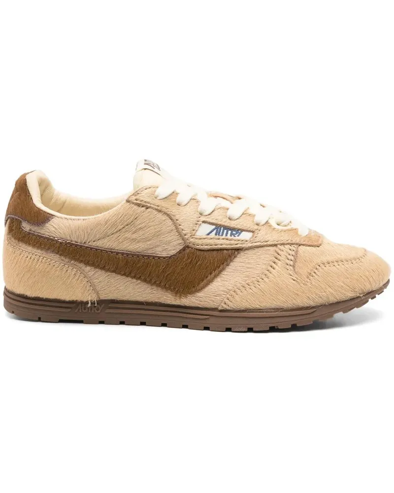 AUTRY Windspin Low" Pony Nylon Sneakers Beige