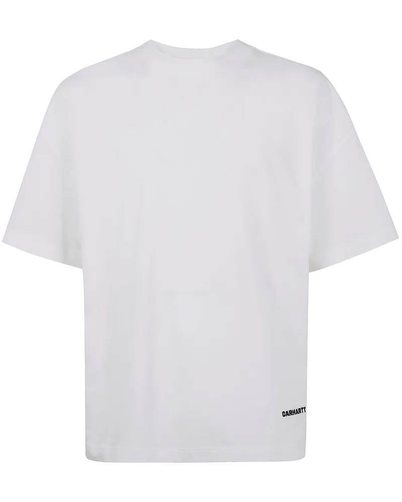 Carhartt WIP Short Sleeves "Script" Organic Cotton T-Shirt White