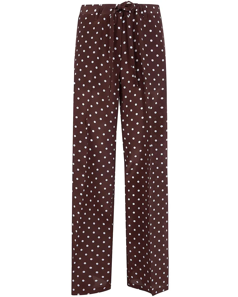 P.A.R.O.S.H. P. A.R. O H. "Sbillo" Wide Leg Trousers Brown