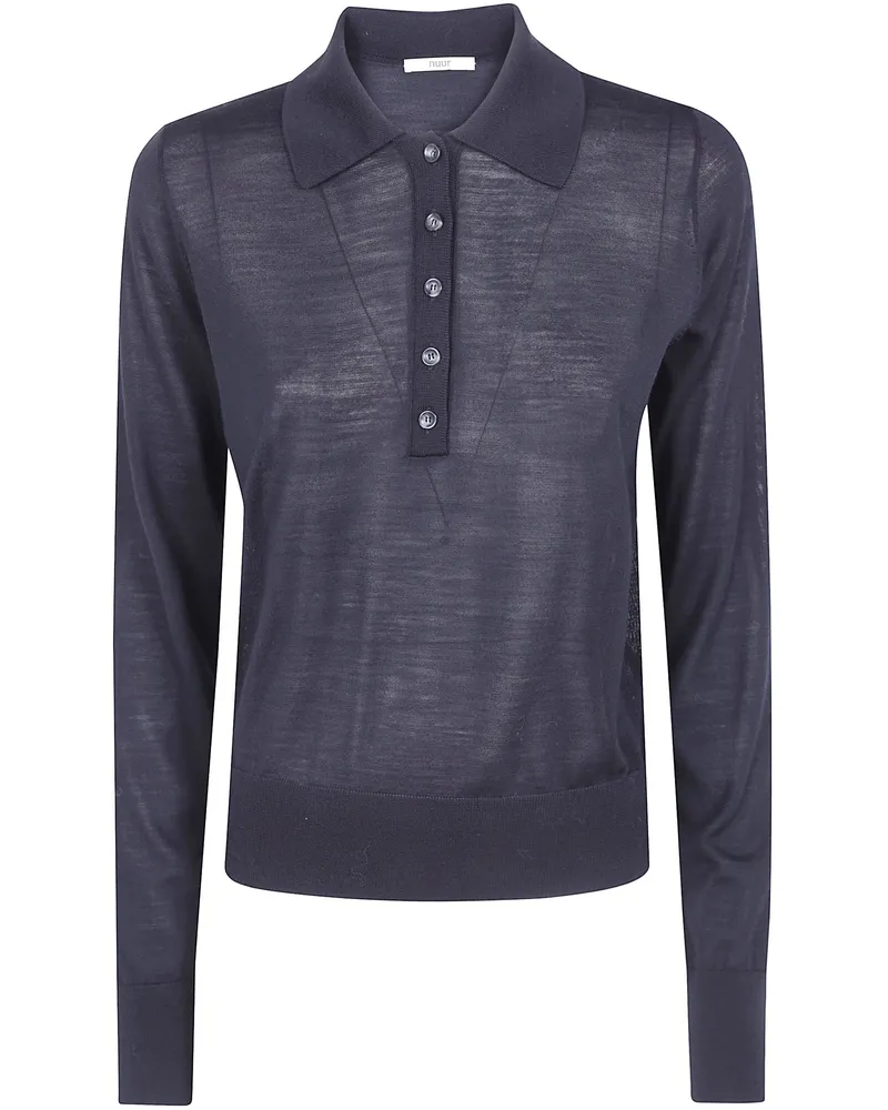 Nuur Sweater Polo Neck Long Sleeves Black