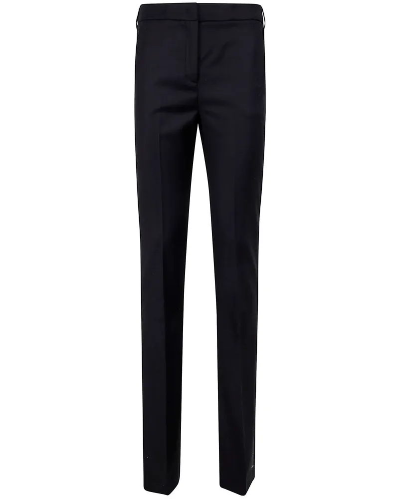 Blumarine Flared Twill Pants Black