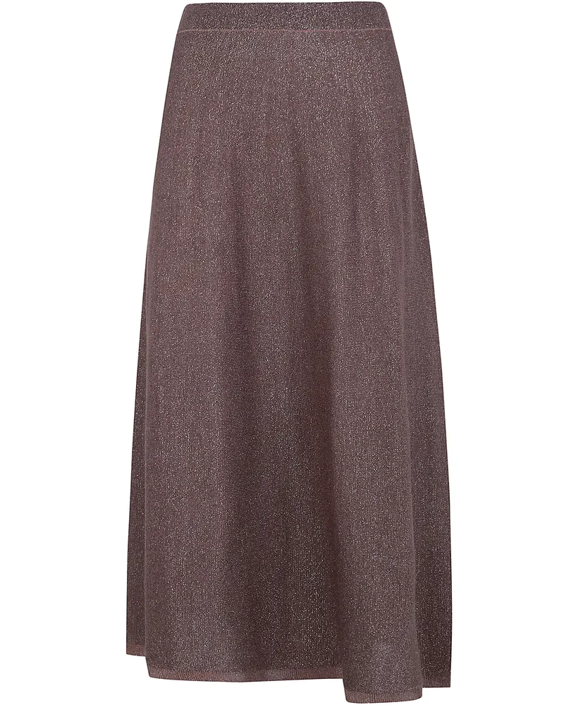 D.EXTERIOR D. EXTERIOR Vanise` Lux Flared Skirt Brown