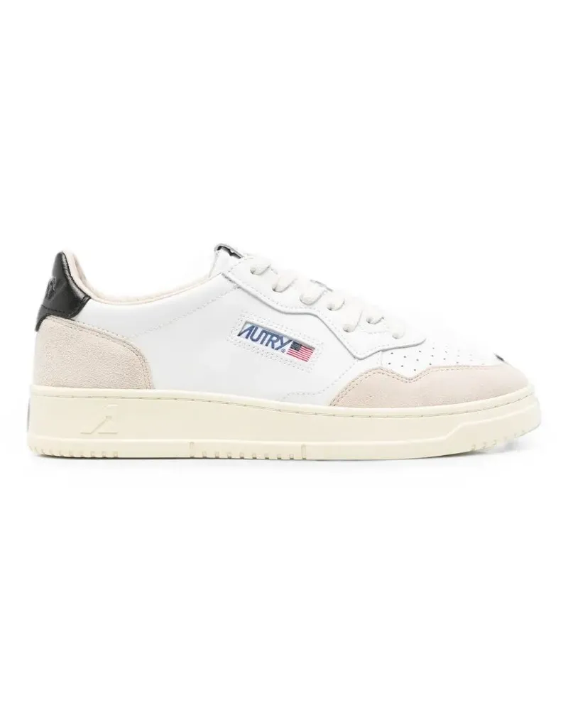 AUTRY Trainers Leather Suede "Medalist" Low Man Sneakers White