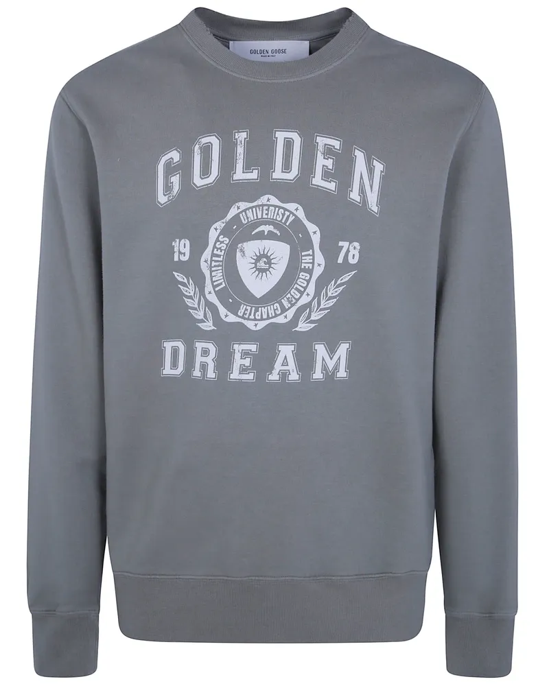 Golden Goose Sweatshirt Garment Dyed "Journey M`S Green
