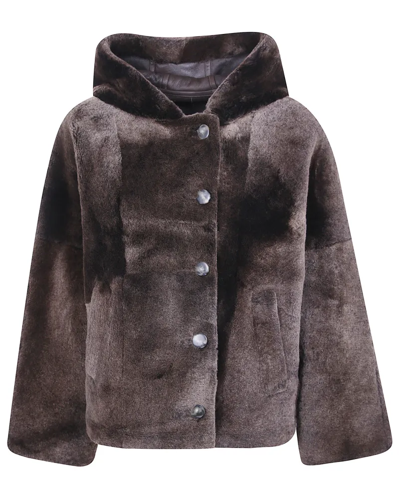 Yves Salomon Jacket 65 Cm "65 Cm Jacket Black