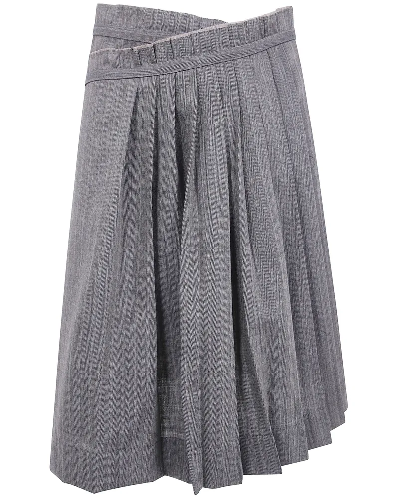 Dries van Noten Kilt Pants "Pim Gray