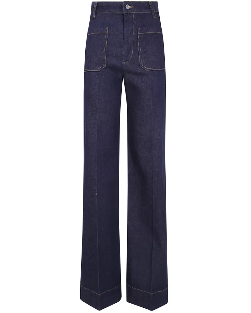 Victoria Beckham Jeans Stretch "Alina Blue