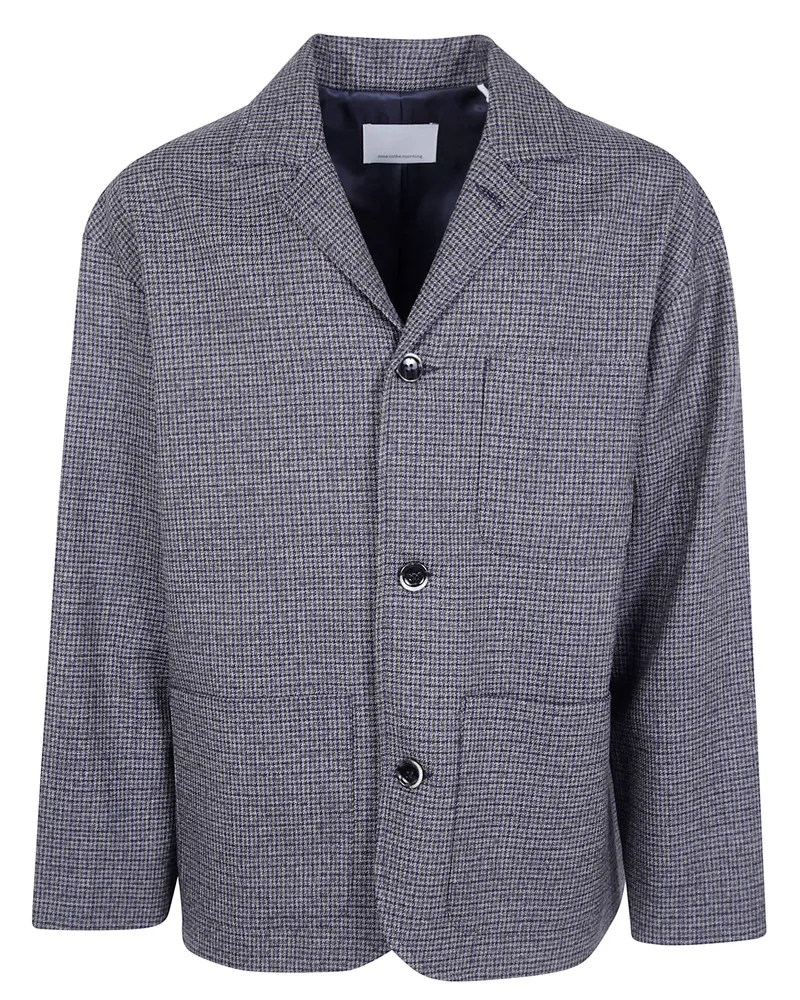 nine:inthe:morning Jacket Oversized "Micro Pied Et Poule Brown