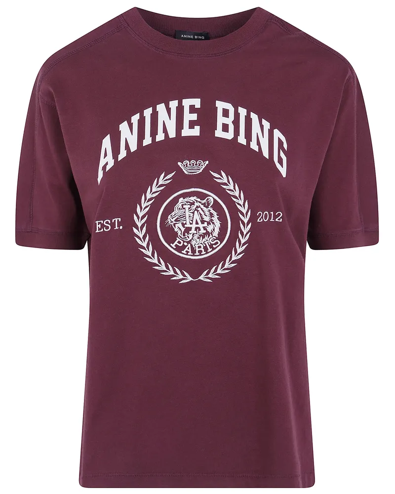 Anine Bing T-Shirt Collegiate "Jaylin Red