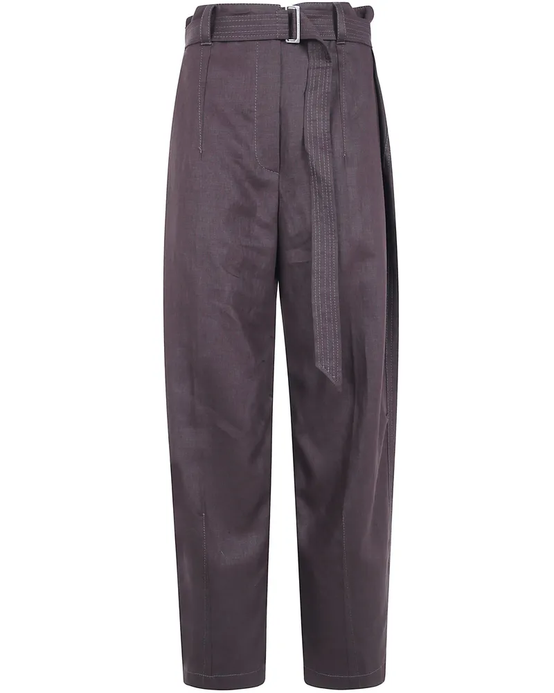 Brunello Cucinelli Tie-Waist Trousers Brown