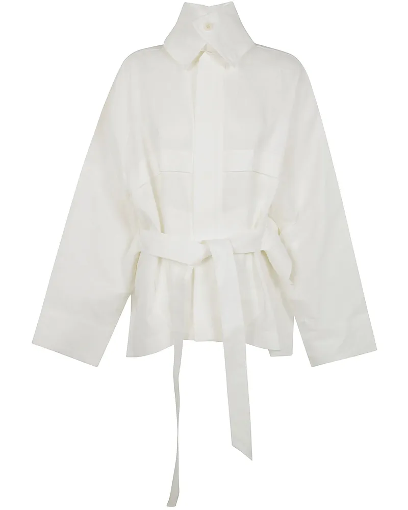 Issey Miyake Hempen Jacket White