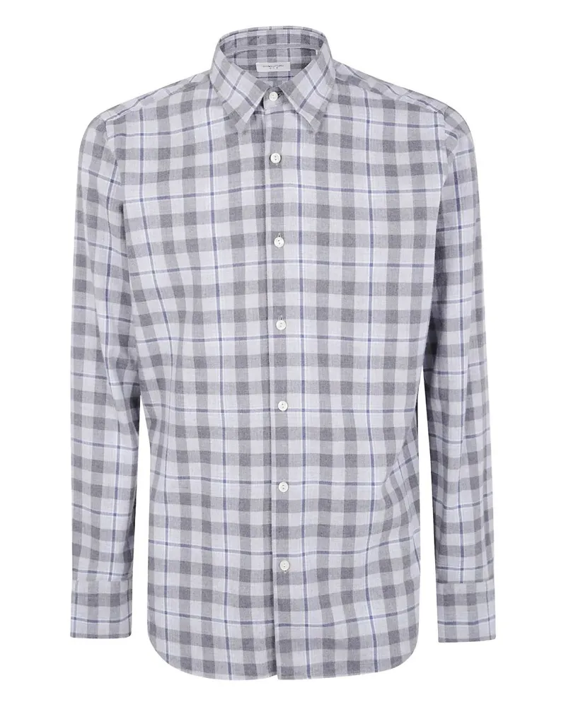 Tintoria Mattei Tartan Shirt Gray