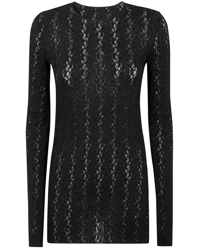 Uma Wang Teresa Round Neck Long Sleeves By Uma Wang Black