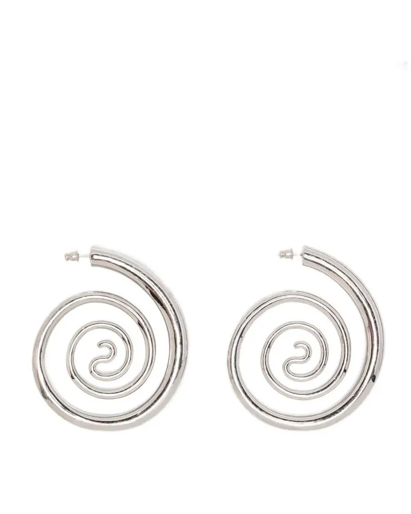 PANCONESI Spiral Serpent Hoops" Earrings Metallic