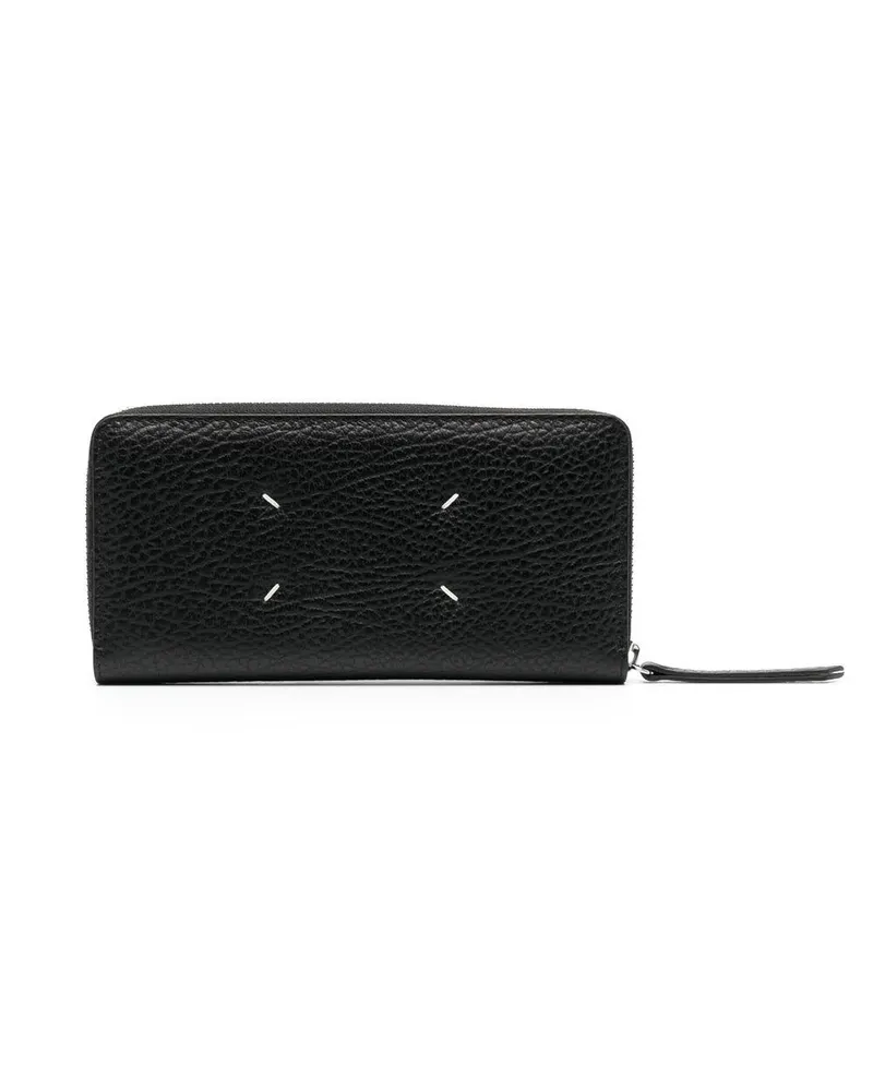 Maison Margiela Wallet Zip Around Continental Black