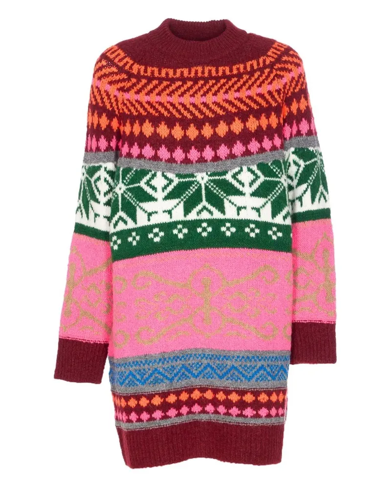 Essentiel Icon' Jacquard Knit Dress White