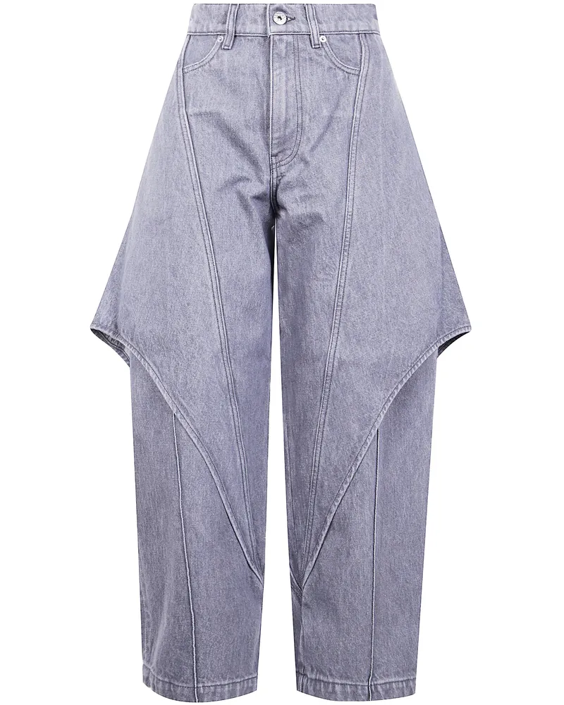 J.W.Anderson J. W.ANDERSON Cropped Sculptural Jeans Gray