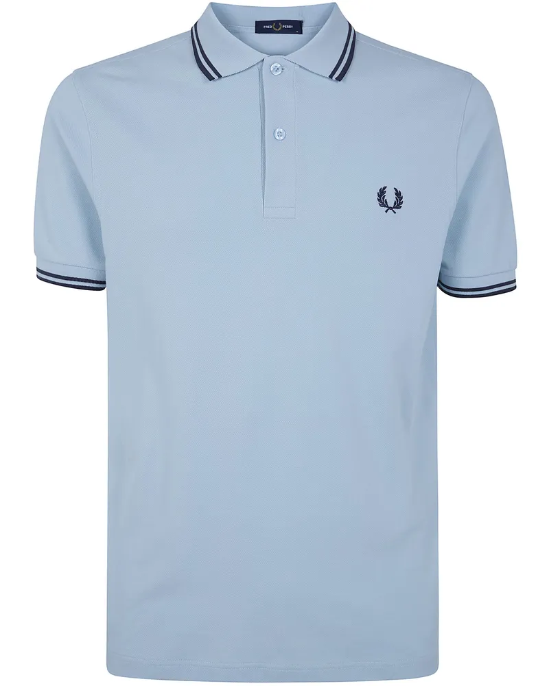 Fred Perry Fred Perry" Twin Tipped Fred Perry Polo Shirt Blue