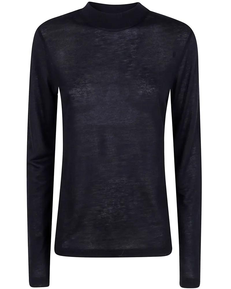 Filippa K Top Mock Neck "Lyocell Cashmere Black