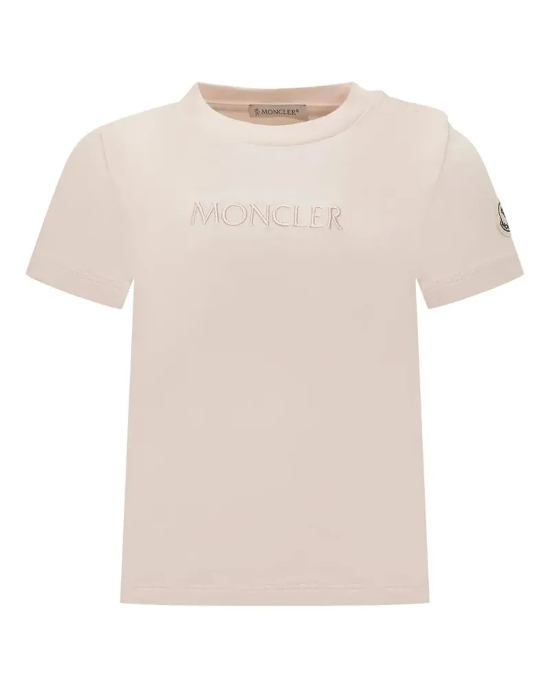 Moncler Short Sleeves T-Shirt Pink