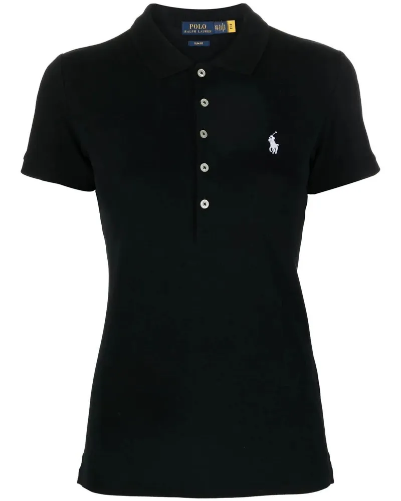 Ralph Lauren Julie' Short Sleeves Polo Shirt Black