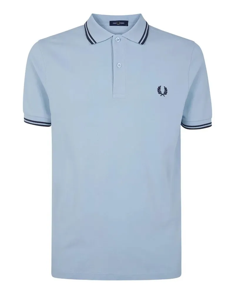 Fred Perry Fred Perry" Twin Tipped Fred Perry Polo Shirt Blue