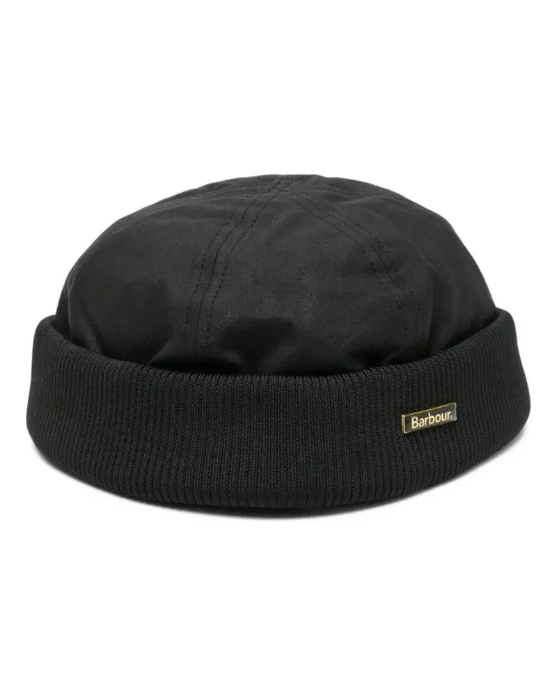 Barbour Oakmoor Wax Docker" Hat Black