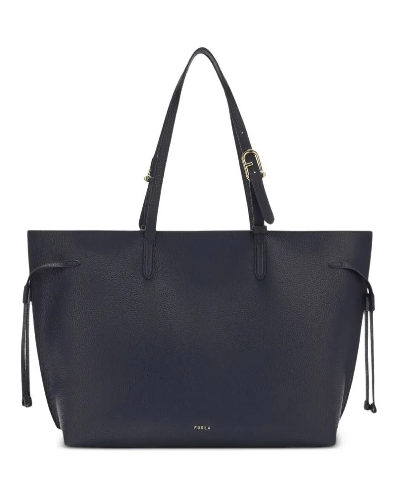 Furla Furla Ava" Calf Leather Large Tote With Zip Bag Blue