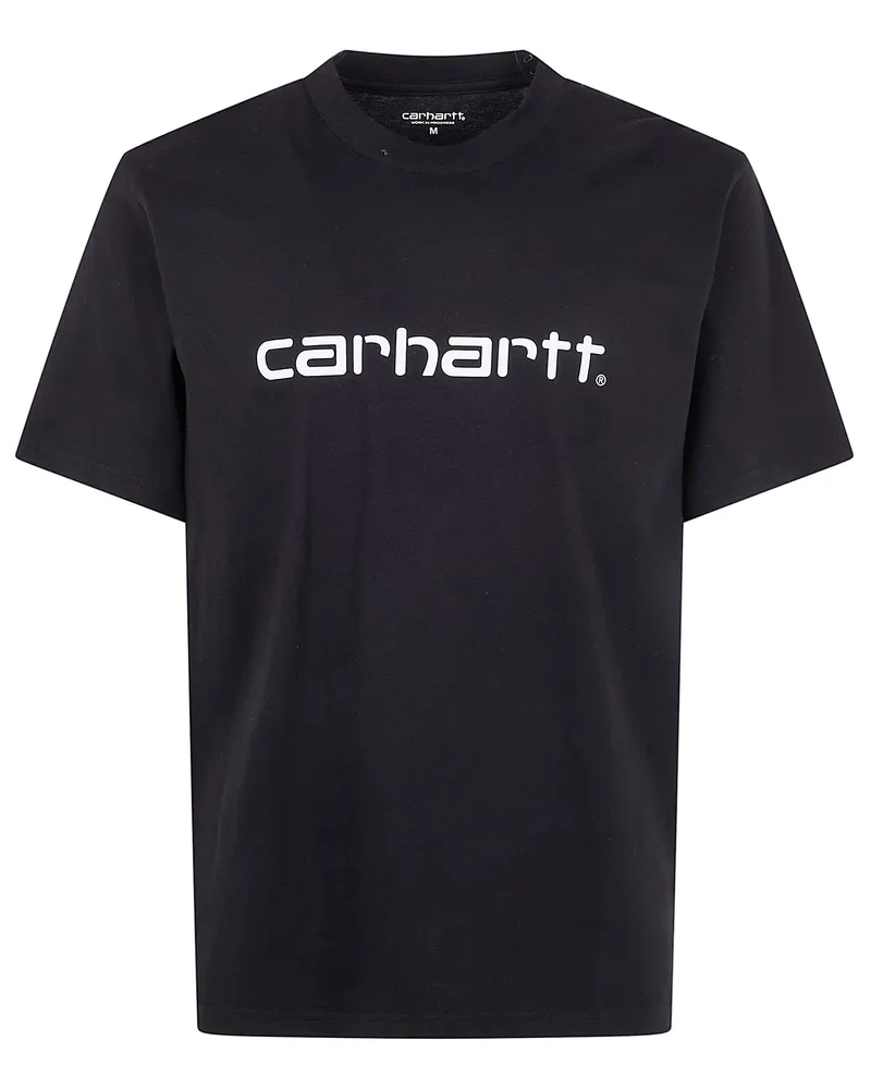 Carhartt WIP Short Sleeves "Script" Organic Cotton T-Shirt Black