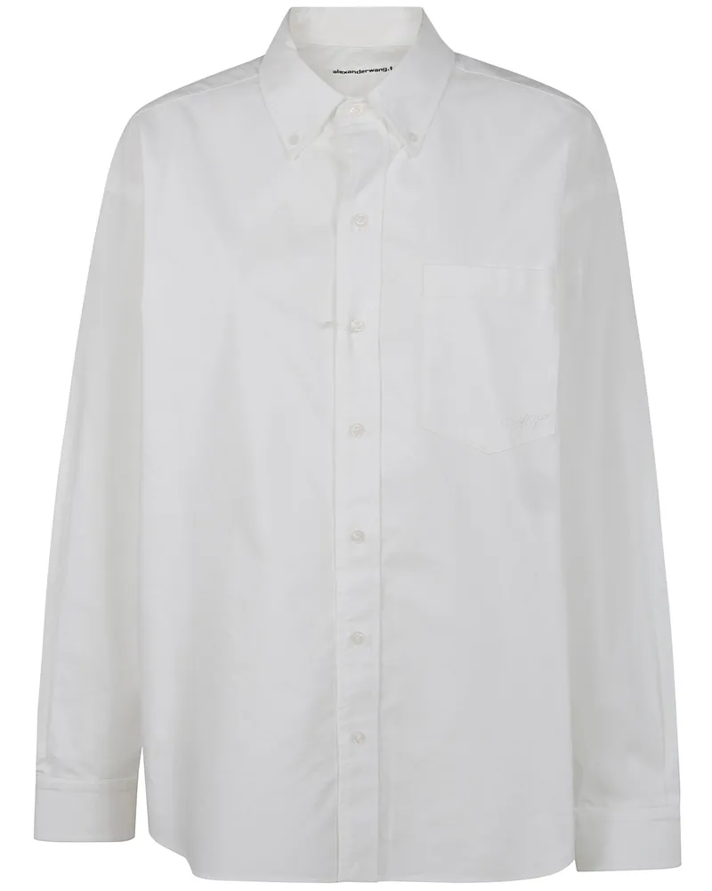 Alexander Wang Oversized Boyfriend Shirt White