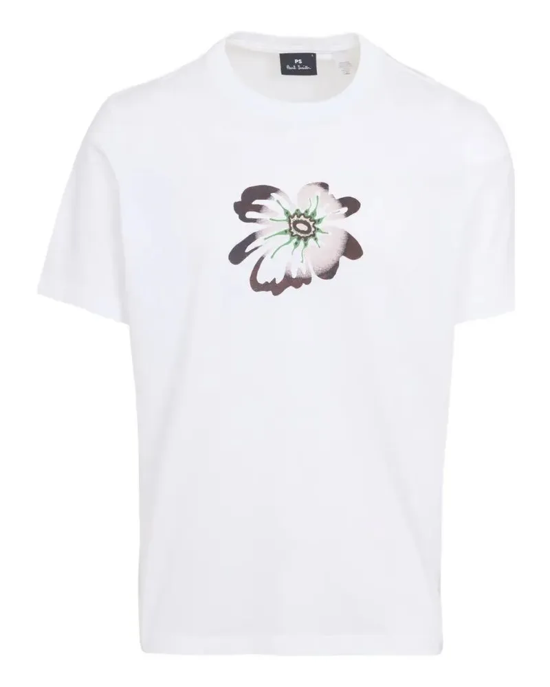 Paul Smith T-Shirt Regular Fit "Flower White