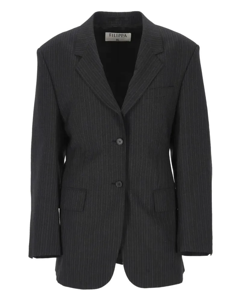 Filippa K Hourglass Pinstripe" Blazer Gray