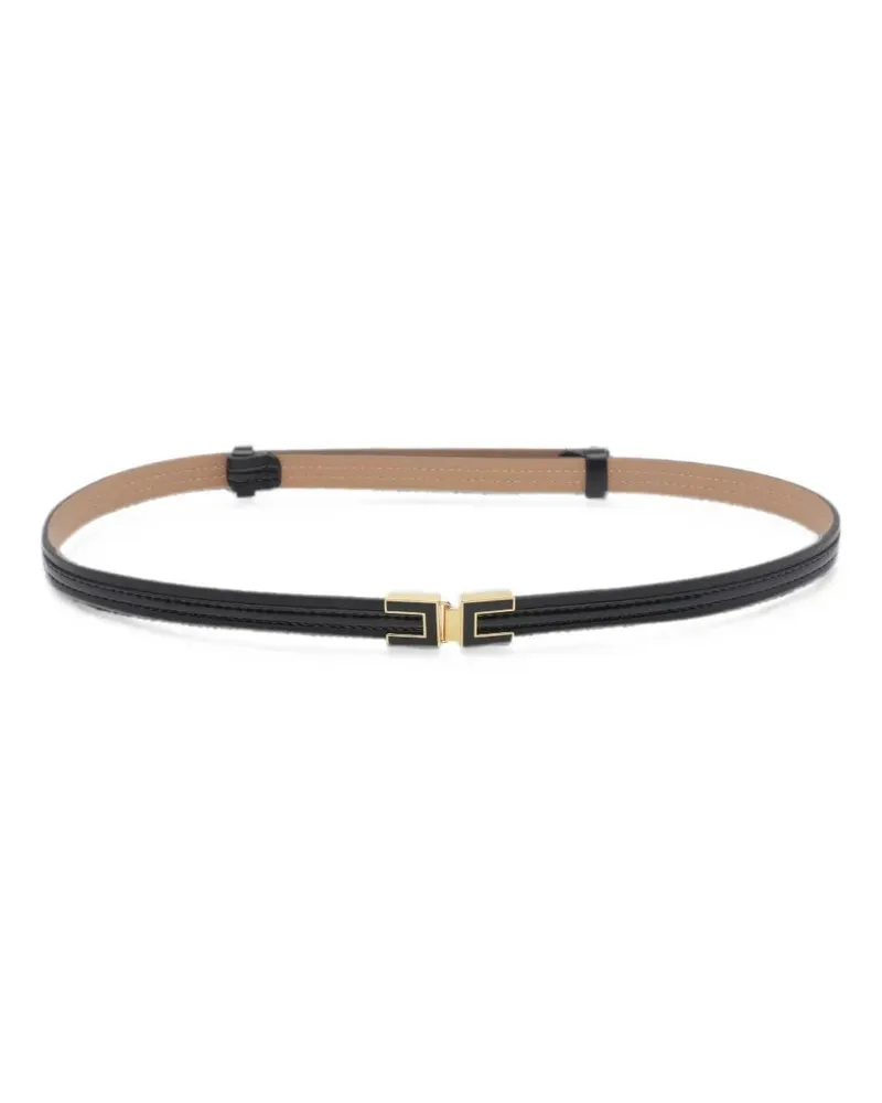 Elisabetta Franchi Belt Black Gold "Ct57s66e2 110 Black