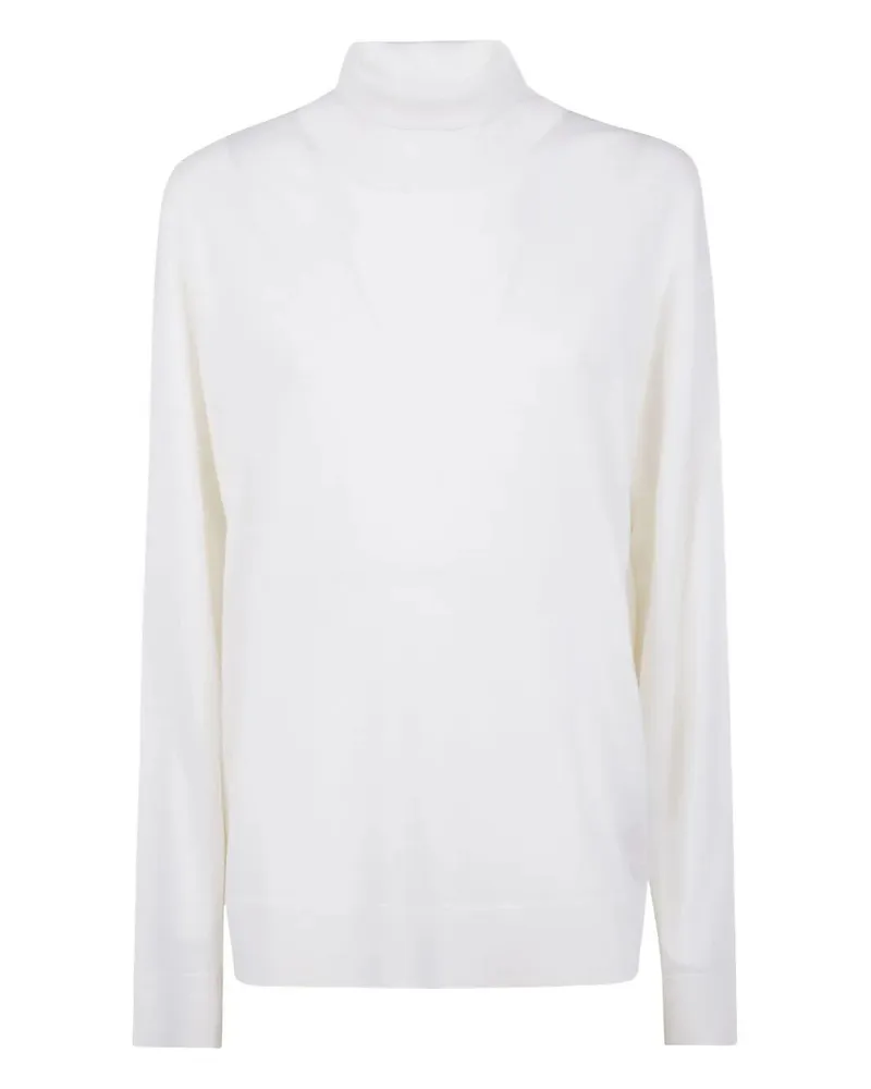 Laneus Knitted Turtleneck Man White