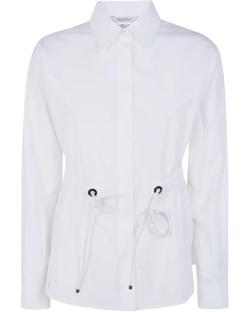 Max Mara Tazzina" Cotton Popeline Classic Shirt White